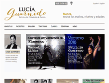 Tablet Screenshot of luciaguarnido.com